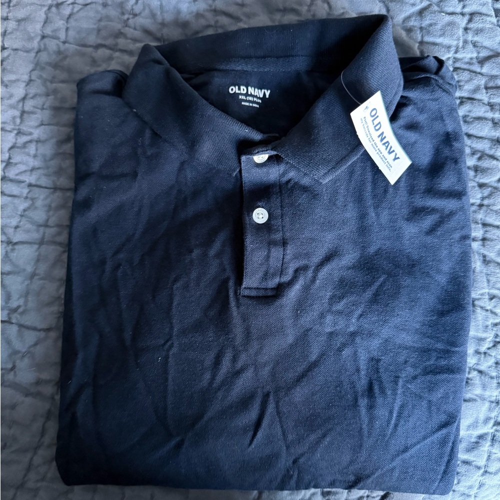 NWT Old Navy Boys short sleeve polo on navy, size XXL